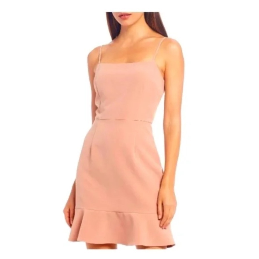 Gianni Bini Tiger Fever Ruffle Pink Dress Size 8
